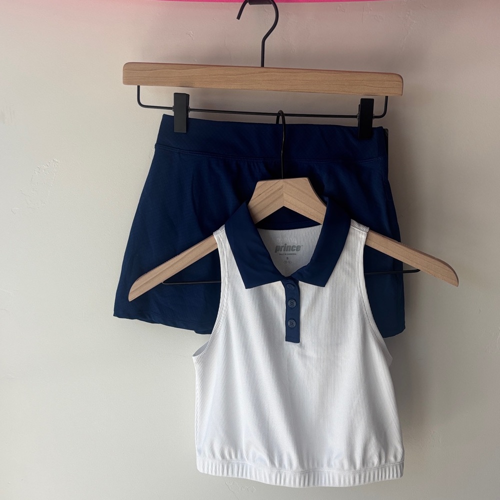 Prince Navy and White Tennis Set
